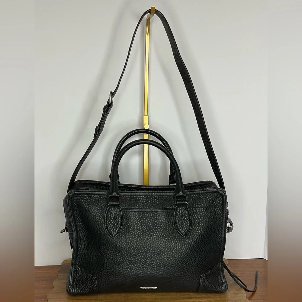 Rebecca Minkoff Pebbled Leather Moonwalking Satchel EUC - Picture 3 of 13